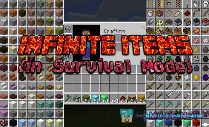 Infinite Items (in Survival Mode)